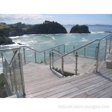 Factory Aluminum Railing Prices Stainless Steel Handrail Outside Balustrades